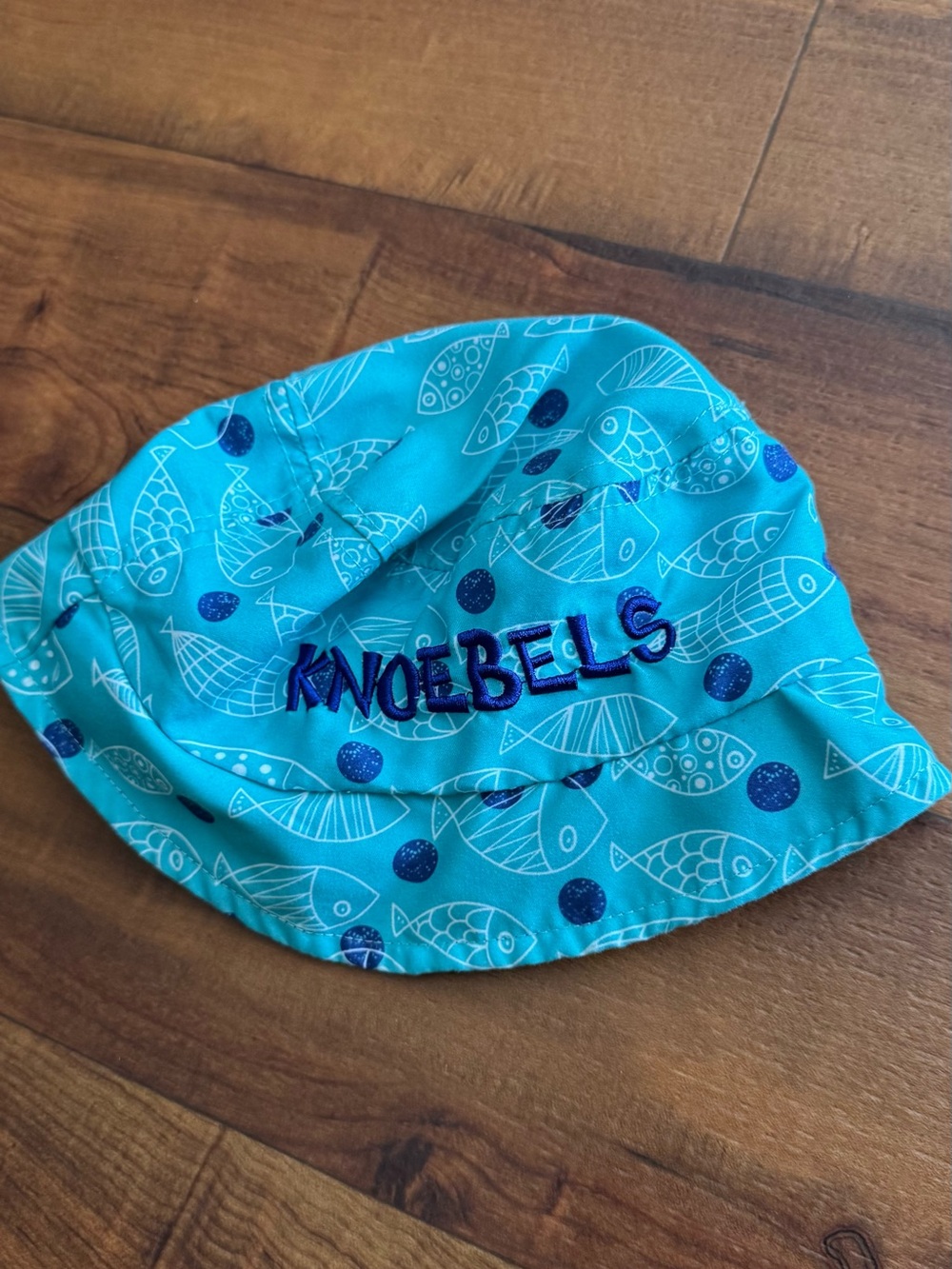 Kids Teal Fish Knobels Sun Bucket Hat One size toddler Kids
